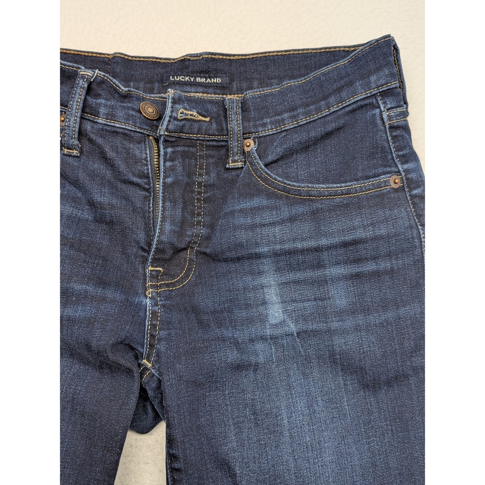 Lucky Brand Womens Dark Wash Skinny Jeans Indigo Stretch Denim Size 4R/27